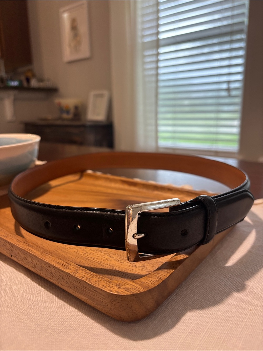 Brooks Brothers 346 leather belt black size 32/80